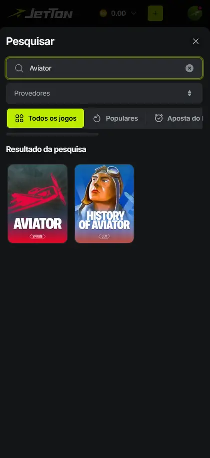 Busca por Aviator usada como referência para jogos crash.
